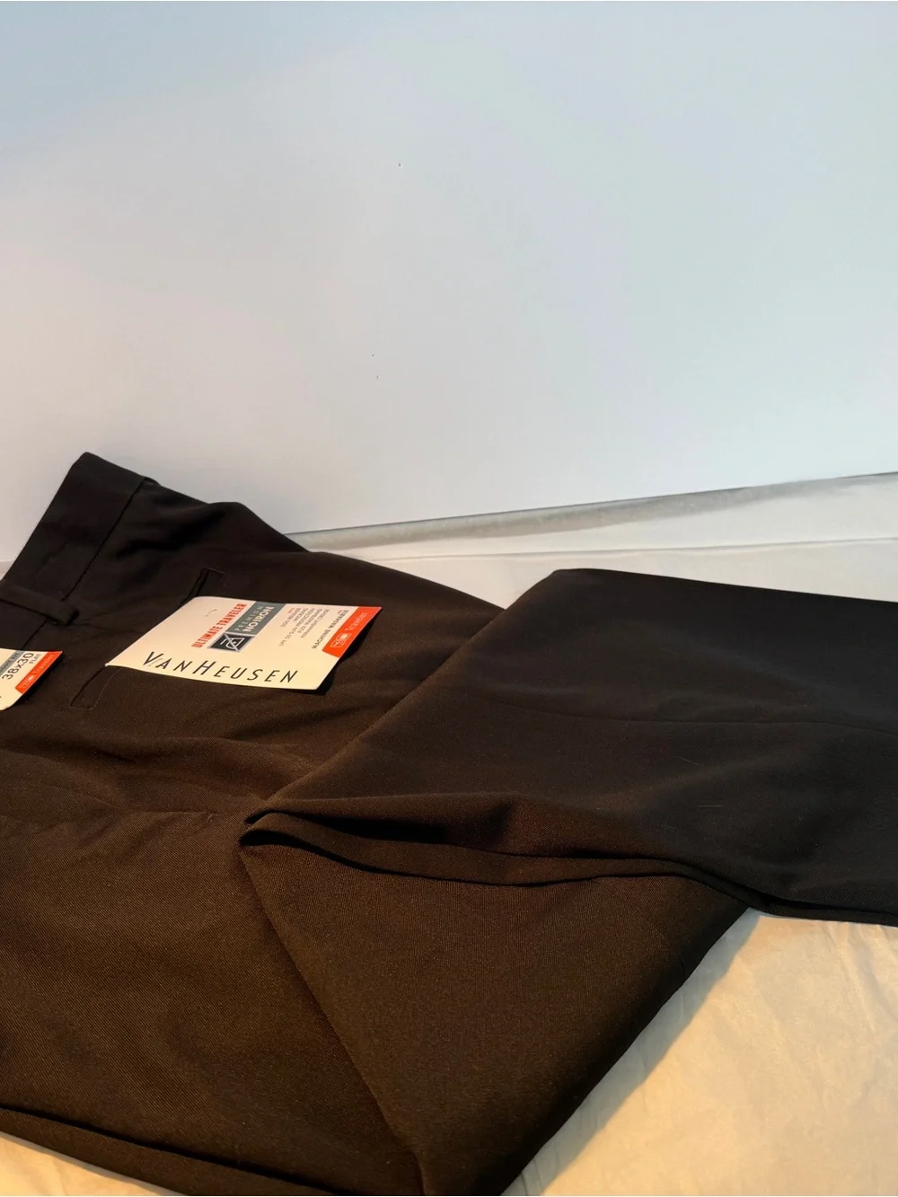 Van Heusen-Ultimate No Iron Black Formal Dress Pants Sz 38/30